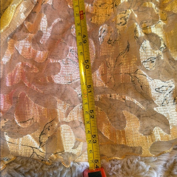 Teatro Dei Sogni by Beppe Bondi Gold and Cream Textured Robe size 14 - Picture 13 of 15